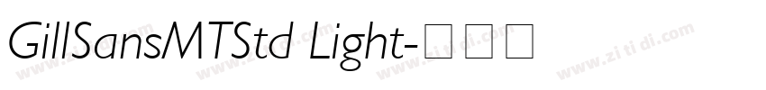 GillSansMTStd Light字体转换